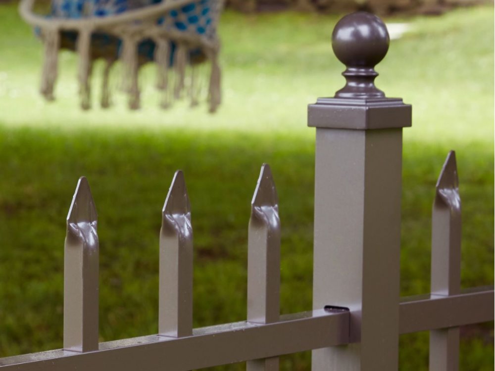 Aluminum fence section in North Richland Hills, Texas