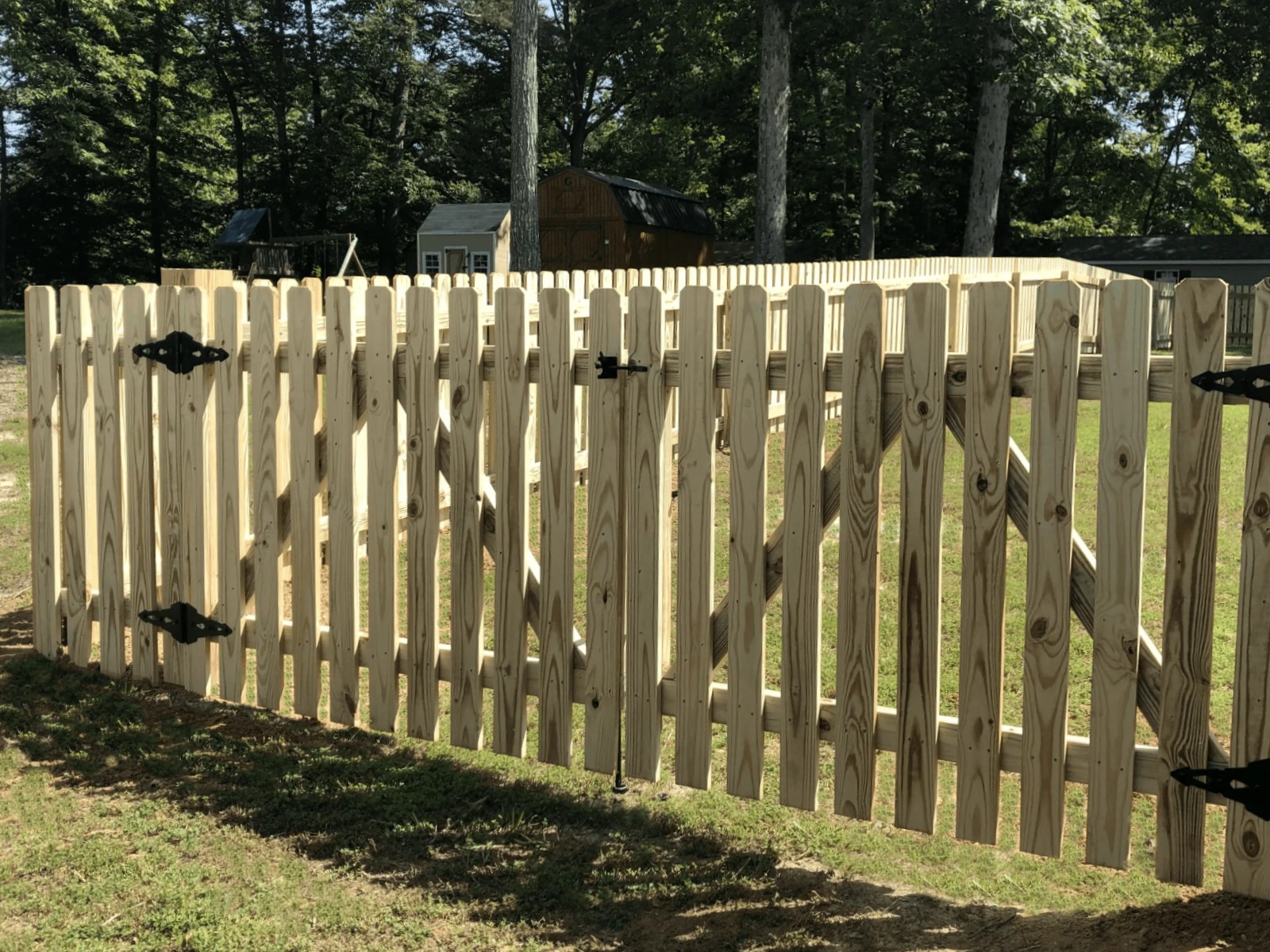 Wood fence section in North Richland Hills, Texas