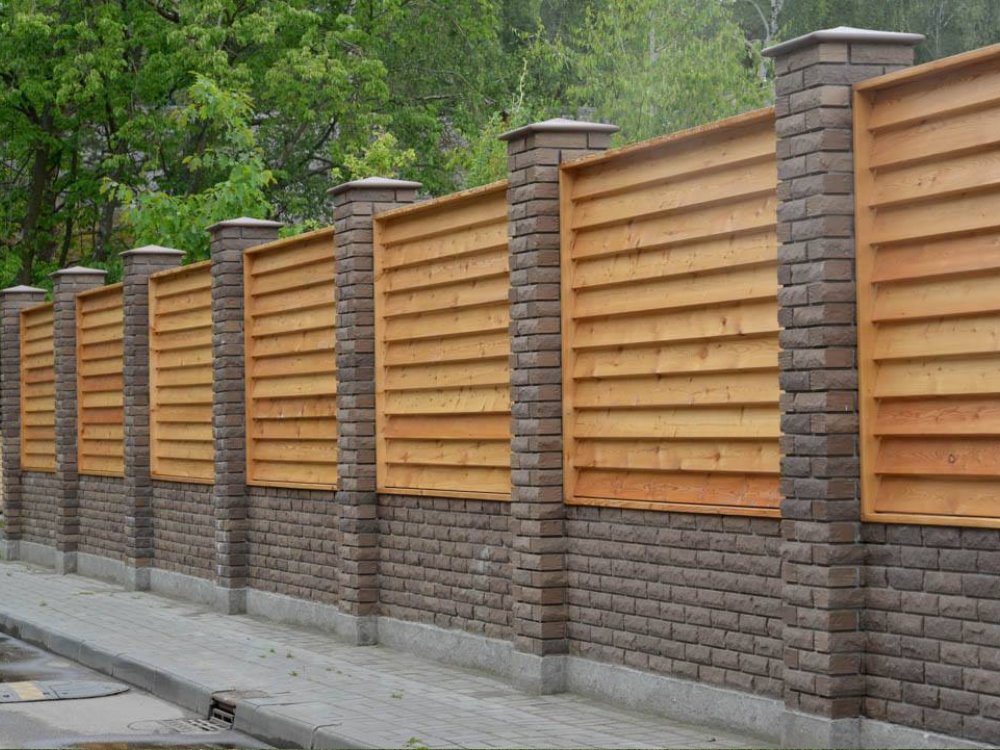 Keller TX horizontal style wood fence